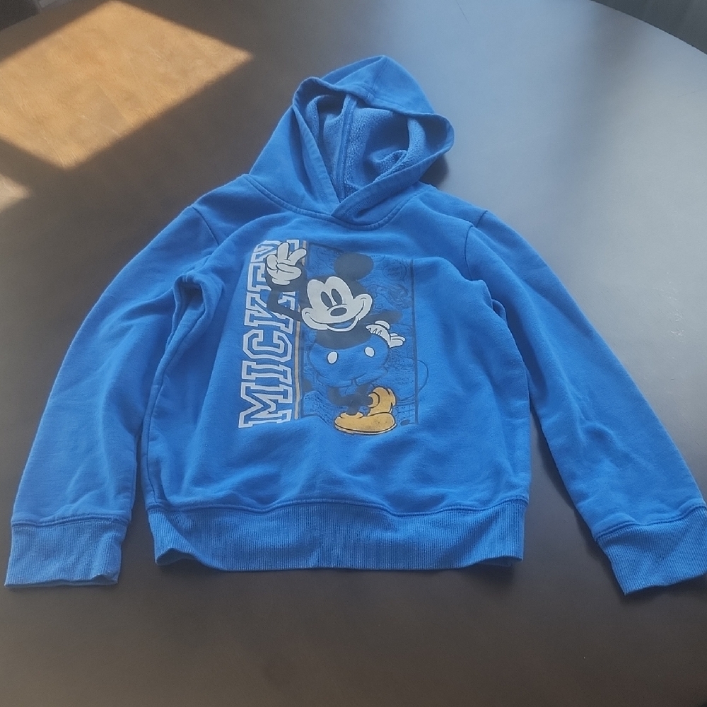 Disney Blue Kids Hoodie with Mickey Graphic